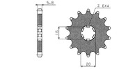 řetězové kolečko pro sekundární řetězy typu 420, SUNSTAR (12 zubů)