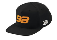 Kšiltovka 100% - BB33 Snapback černá/oranžová (vel. UNI)