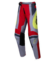 Kalhoty RACER MELT, ALPINESTARS, dětské (červená/šedá) 2025