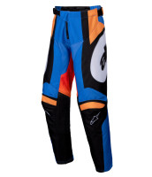 Kalhoty RACER MELT, ALPINESTARS, dětské (oranžová/modrá) 2025