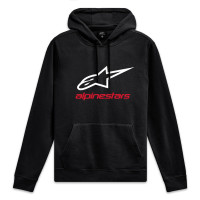 Mikina ALWAYS HOODIE 3, ALPINESTARS (černá/bílá/červená)