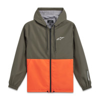 Bunda SPEEDED WINDBREAKER, ALPINESTARS (zelená/oranžová)